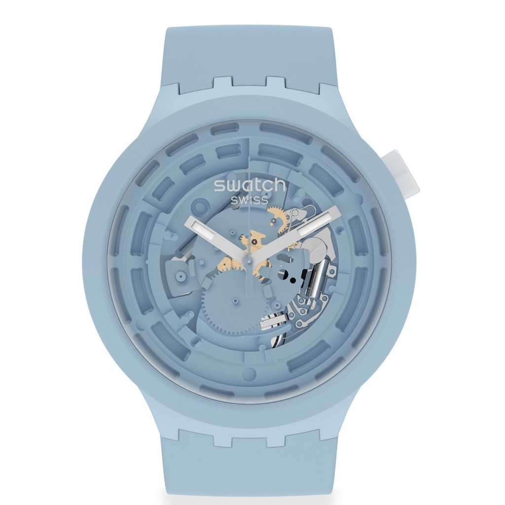 Swatch C-BLUE Watch 47mm SB03N100