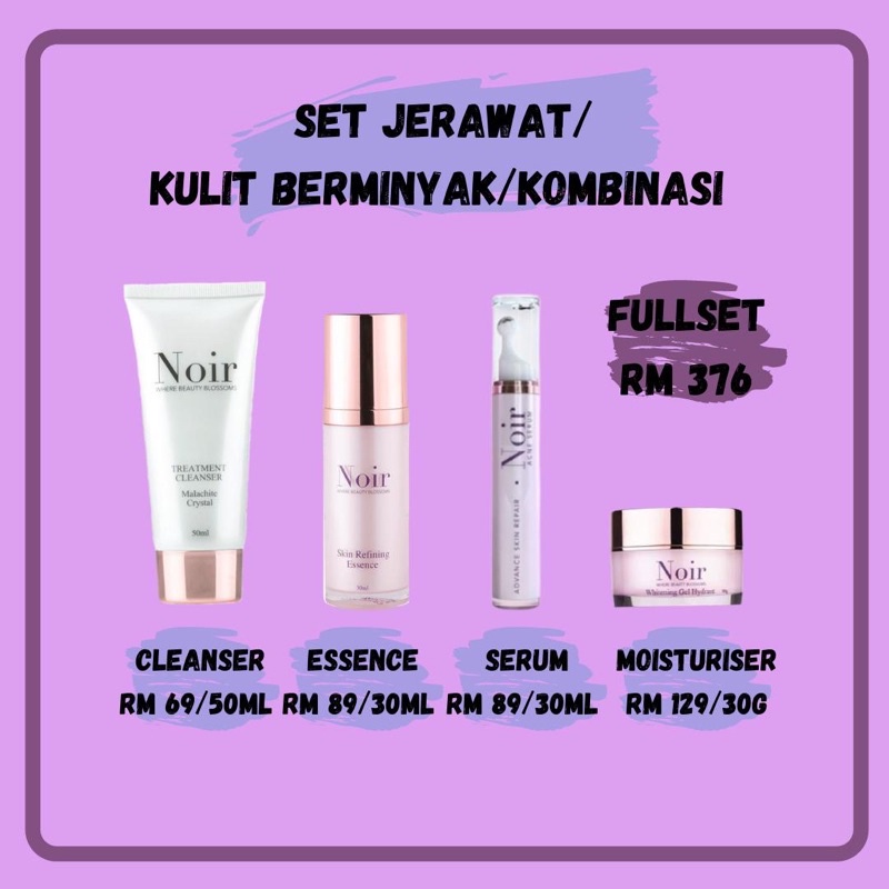 Buy Noir Skincare Set Jerawat Berminyak Kombinasi Seetracker Malaysia