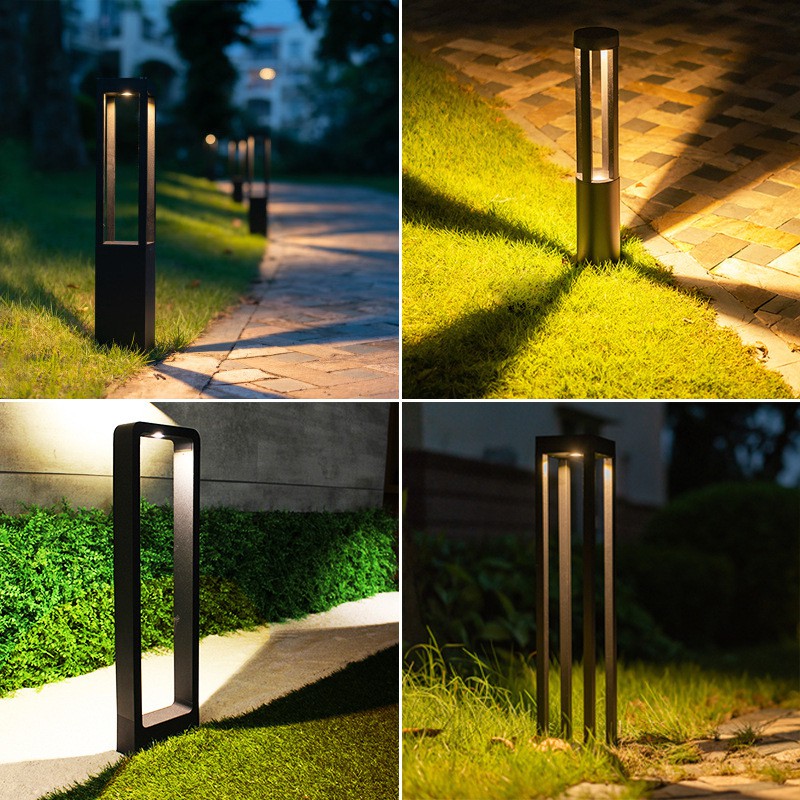 LED outdoor lawn lamp modern minimalist lawn lamp villa ...