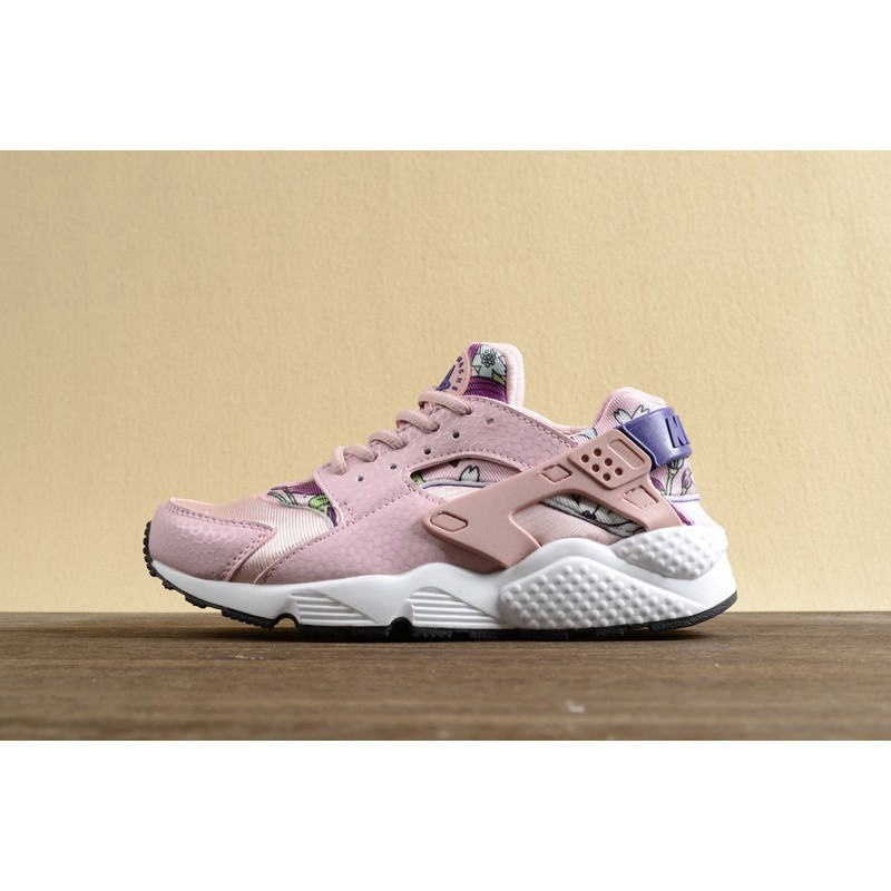 nike huarache pink and blue