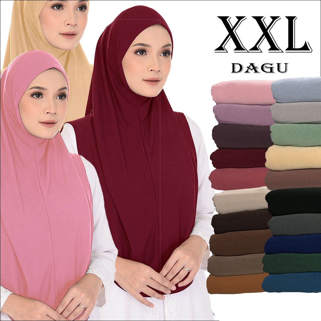 Tudung Sarung Moss Crepe XXL Labuh | Shopee Malaysia