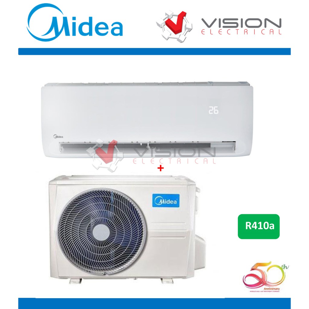 Midea 1 0hp Air Conditioner R410a Msk4 09crn1 Pwp Installation