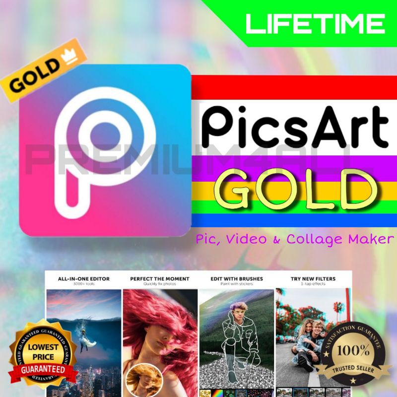 PicsArt GOLD [LIFETIME] Cheapest Price!!! 🔥New Opening Promo🔥 Android ...