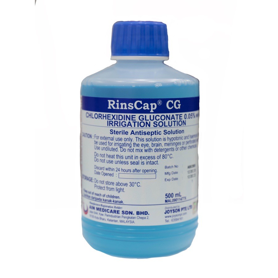 [ANTISEPTIC] RinsCap Chlorhexidine Gluconate 0.05 w/v Irrigation
