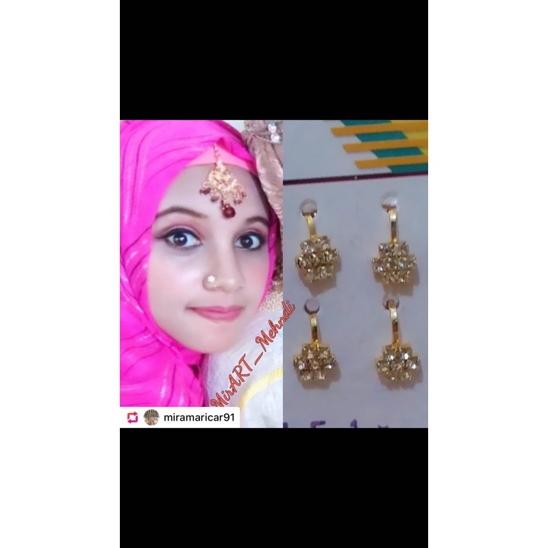 Nath Nose Clip (Nose Clip Earrings) Shopee Malaysia