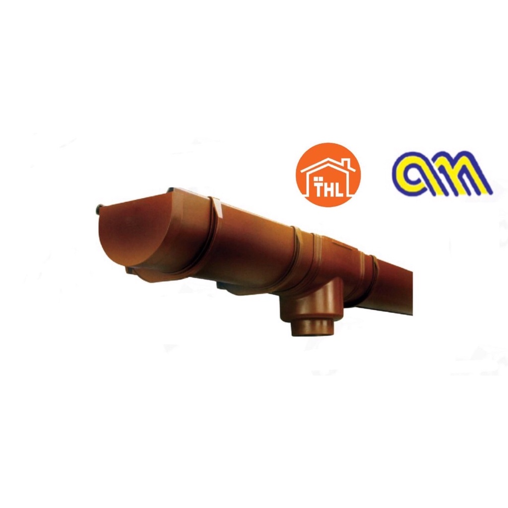 F370 Arensi Marley PVC Half Round Brown Gutter 5.8 Meter Shopee Malaysia
