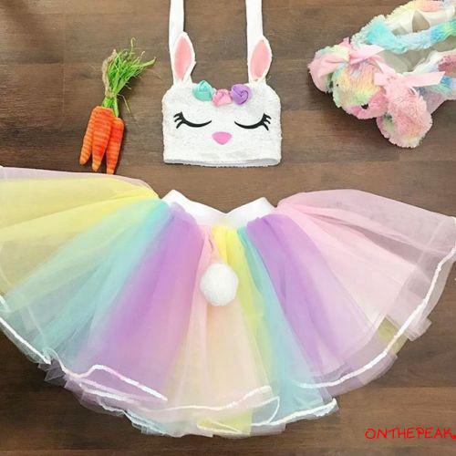 rainbow skirt for baby girl