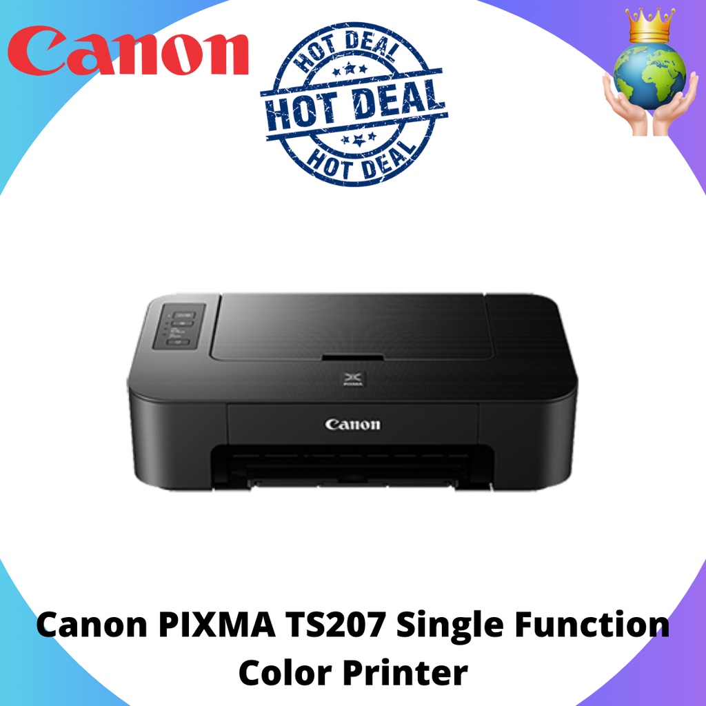 Canon PIXMA TS207 Single Function Color Printer Shopee Malaysia