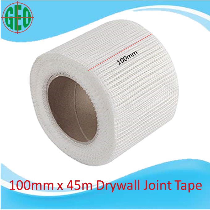 100mm x 45m Drywall Joint Tape / Fibre Mesh Tape | Shopee ...