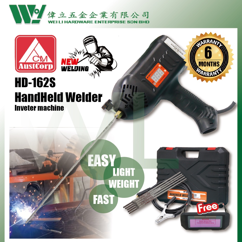 Austcorp HD162S Handheld welder MMA ARC / Inverter welding machine Gun