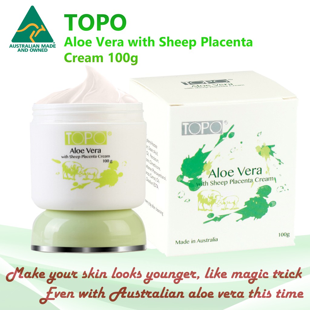 TOPO ALOE VERA WITH SHEEP PLACENTA CREAM 100g Shopee Malaysia