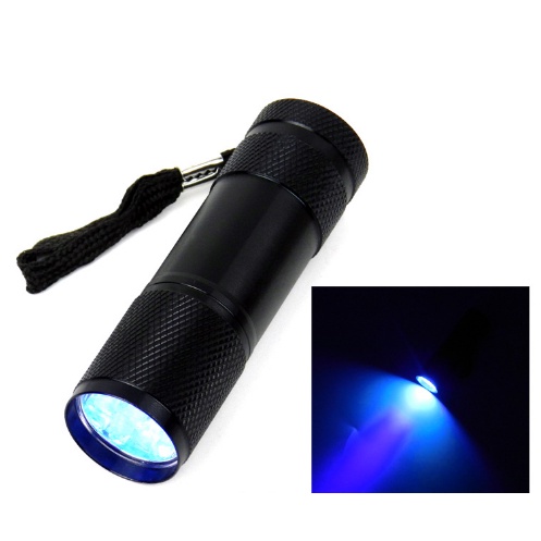 UV Curing LED Torch Light, with 9-LED Batteries (Not included)