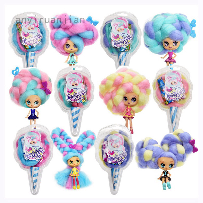 Anyiruanjian 1x Doll Toy Candylocks Cotton Candy Hair Marshmallow Hair Christmas Gift Random Shopee Malaysia - roblox cotton candy hair