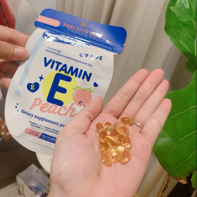 Precious Skin Thailand Vitamin E Peach Supplement Skin Whitening Skin Whitening Supplements Shopee Malaysia