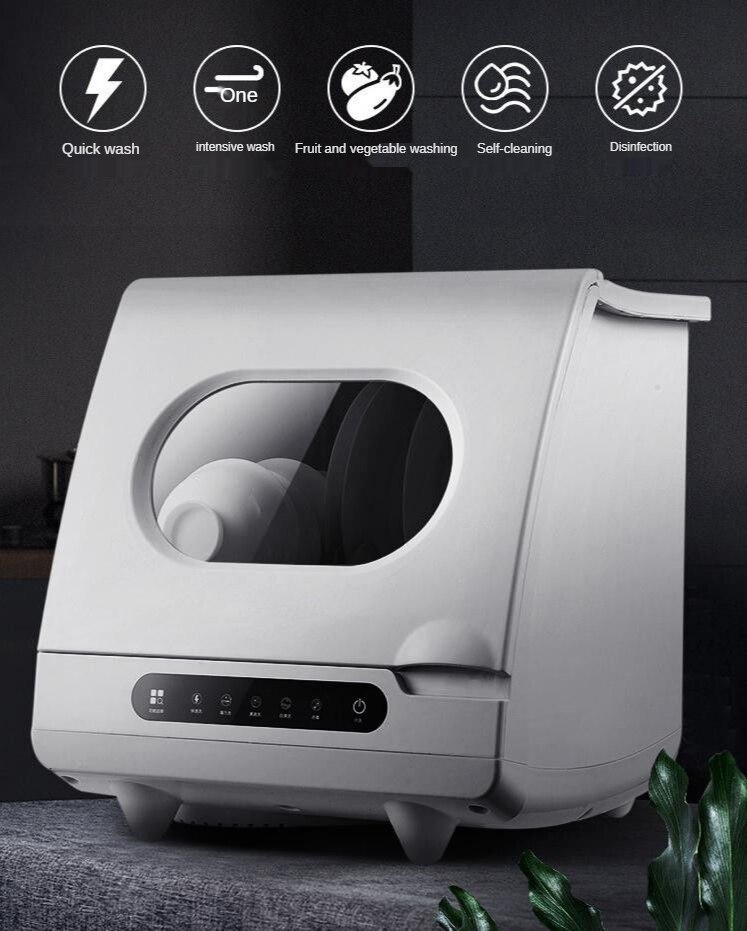 Dishwasher machine full automatic household installation household supplies dishwasher desktop drying and disinfection