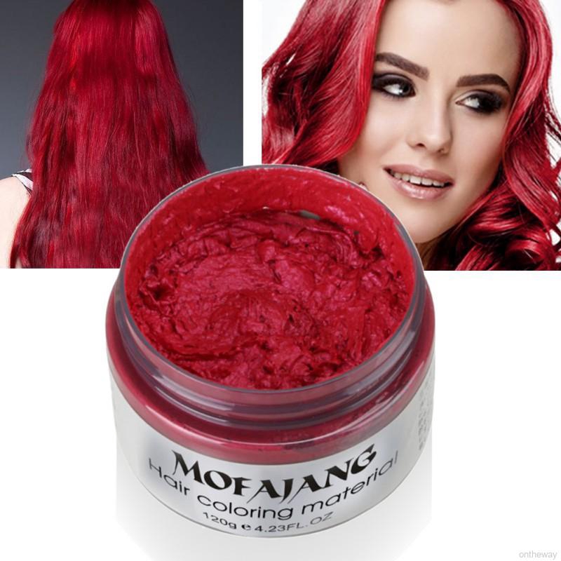 Unisex Diy Hair Color Wax Mud Dye Cream Temporary Modeling 7