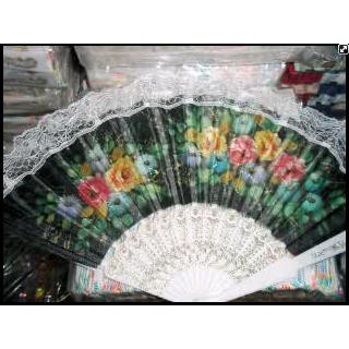 PUTIH Contents Of 50pc White Spanish Fan Wedding souvenir
