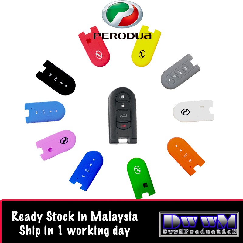 Silicone Perodua Aruz Axia Bezza Myvi Key Cover holder 