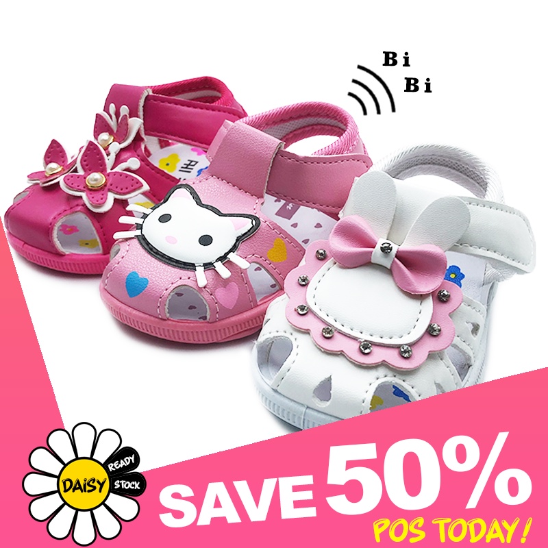 ???????「Size 16-21」Baby Bibi Shoes | Girls Butterfly Sandals | Kids  Slippers | Kasut Selipar Budak Kanak Perempuan Bunyi | Shopee Malaysia