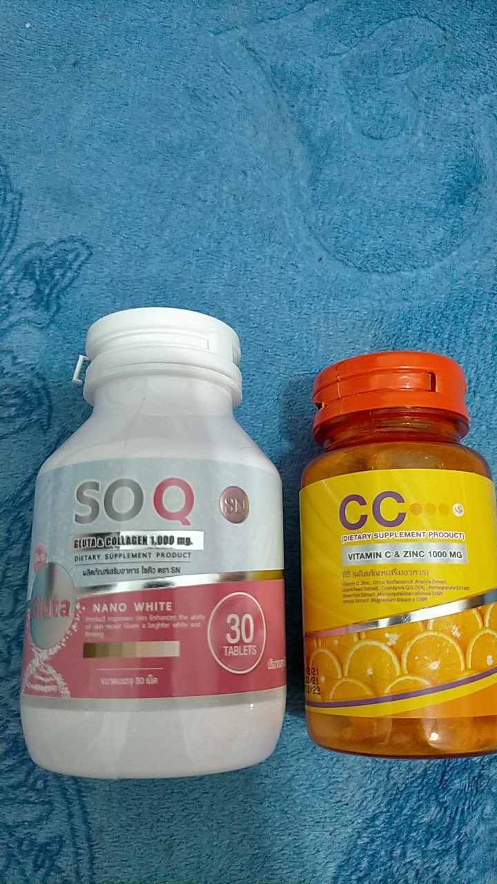 Coq Gluta Soq Collagen Cc Nano Vitamin C And Zinc Whiten Brighten Skin Shopee Malaysia