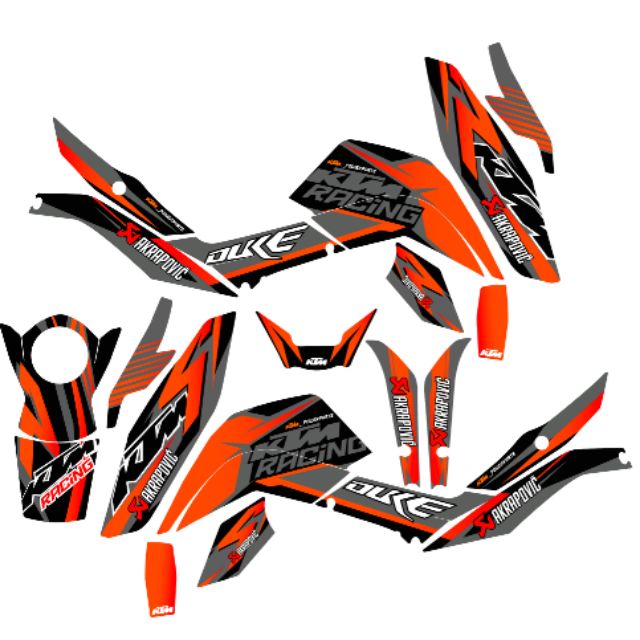 3m decal untuk ktm duke 200,250 dan 390 | Shopee Malaysia