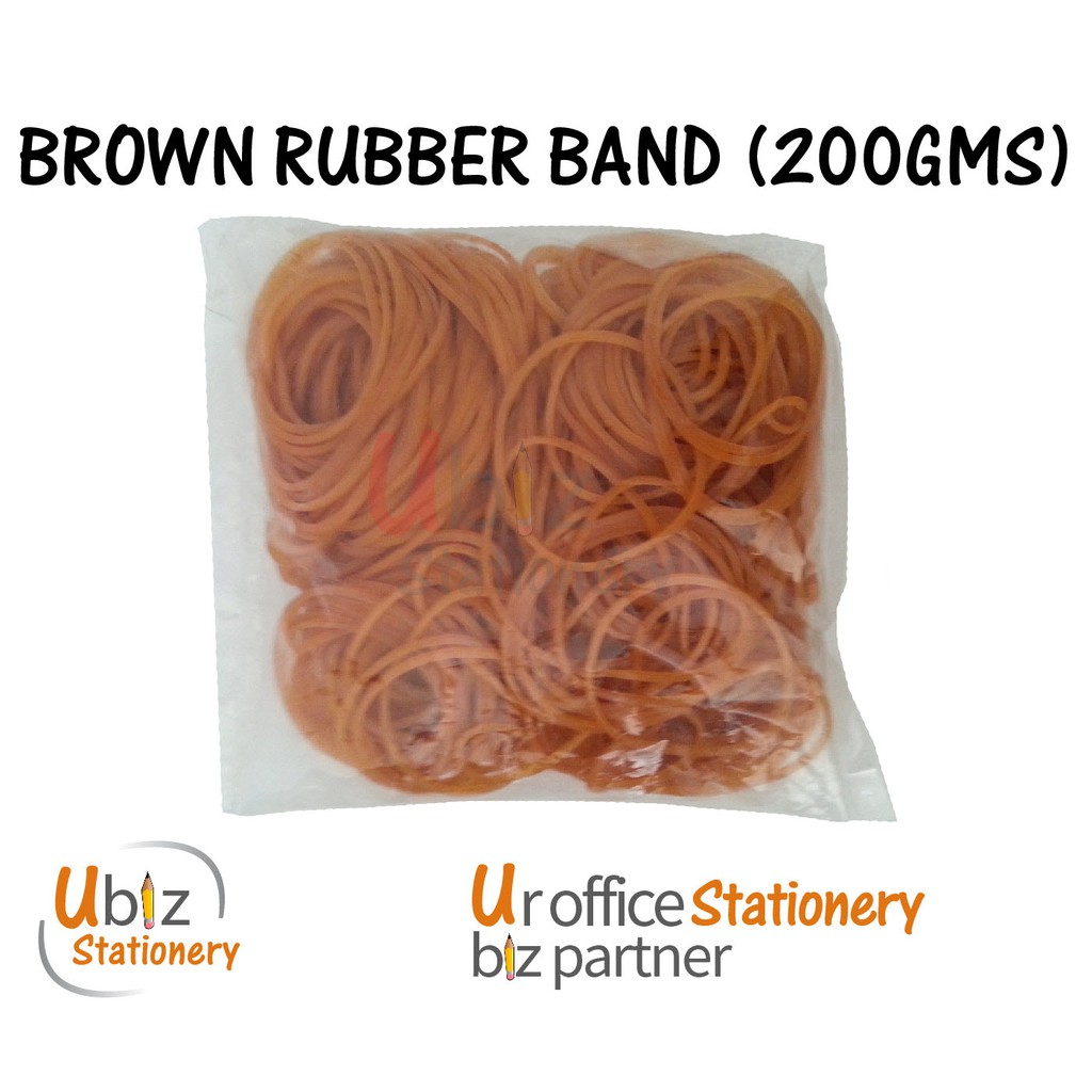 brown rubber bands