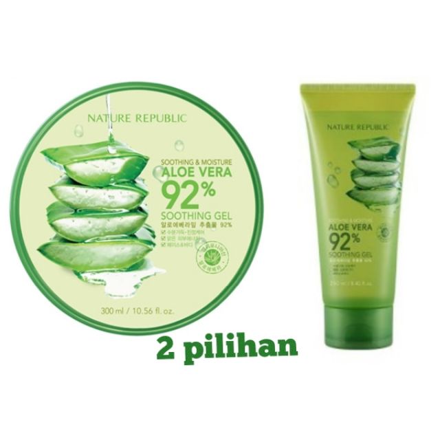 Nature Republic Aloe Vera 92 Soothing Gel New In Tube