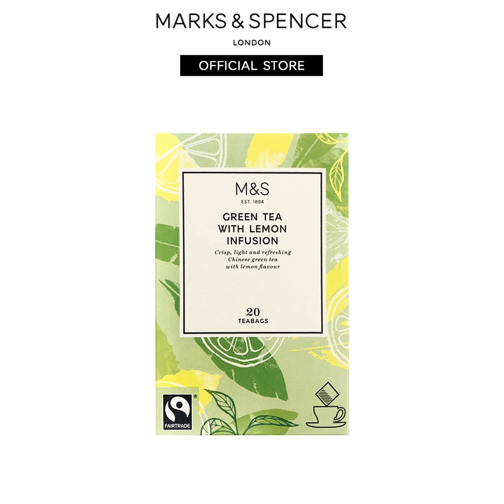 M&S Fairtrade Green Tea With Lemon Infusion 50G | Shopee Malaysia