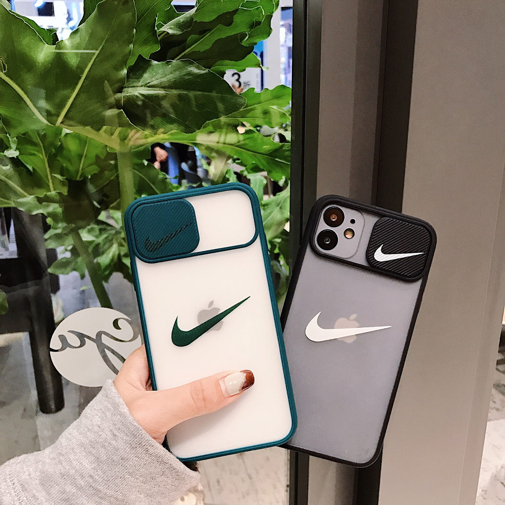Nike Case Iphone 12 Pro Max 12 Mini 11 Pro Max Xs Max Xs Xr X 8 7 Plus Slide Camera Protection Case Cover Shopee Malaysia