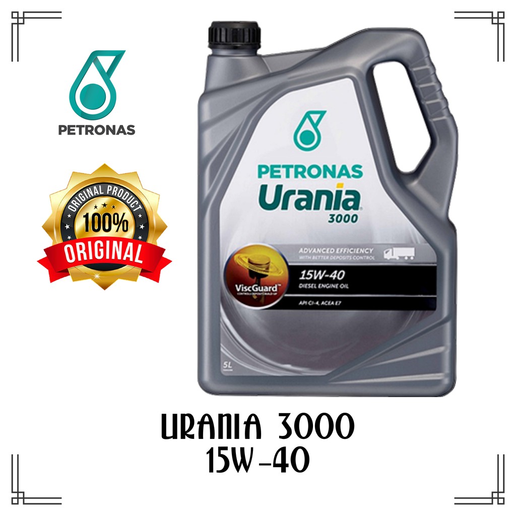 PETRONAS URANIA 3000 SAE 15W-40 MINYAK PELINCIR ENJIN ...