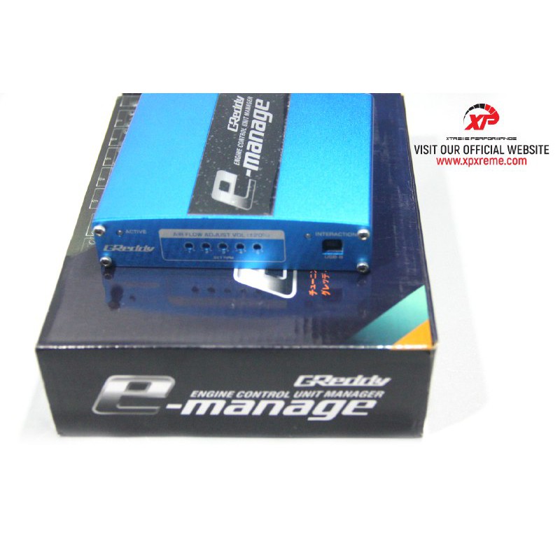 ORIGINAL GREDDY EMANAGE BLUE MANAGEMENT PIGGYBACK SMALL FULL SET 