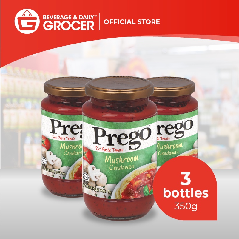 Prego Mushroom Pasta Sauce (3 x 350g) 3 Bottles Shopee Malaysia
