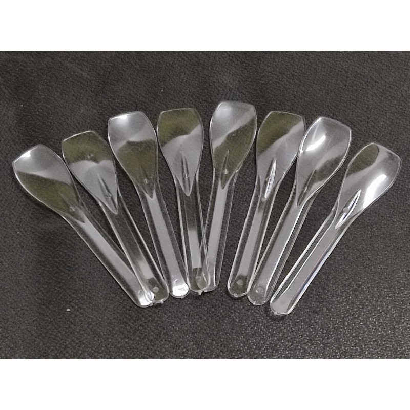 Plastic Ice Cream Spoon Mini Spoon Dessert Spoon Sudu Plastik Mini
