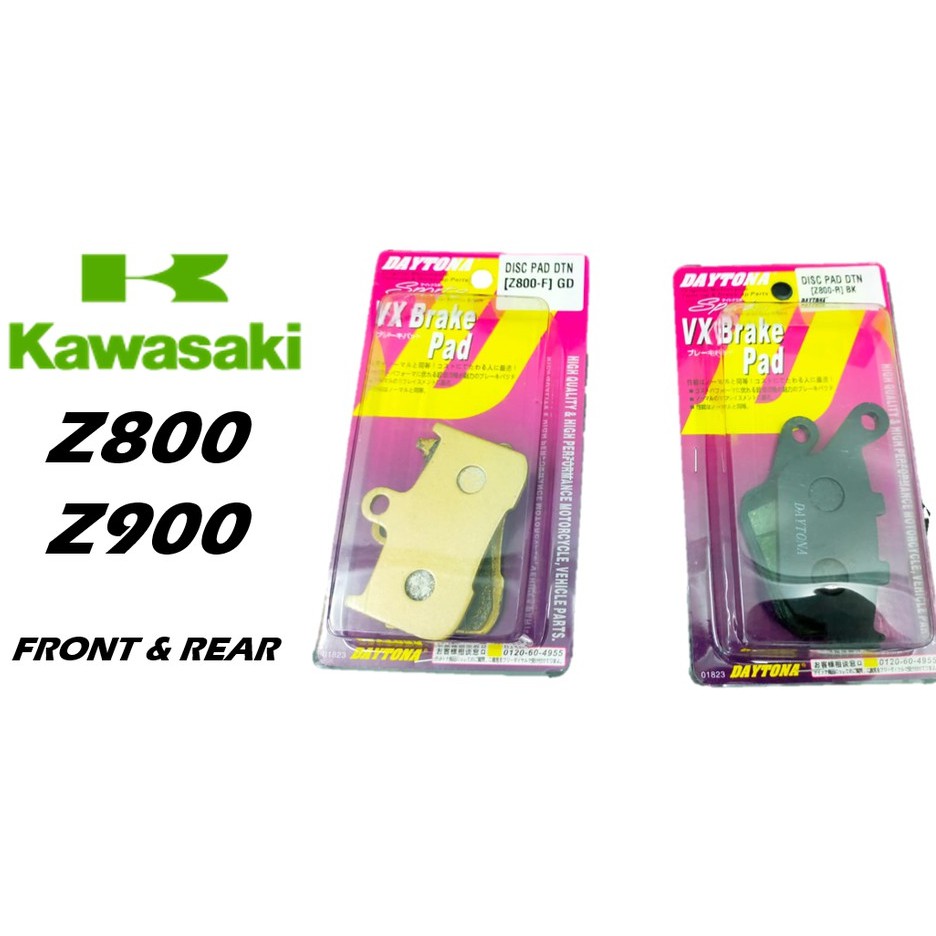Kawasaki Z800 Z900 Brake Disc Pad Front / Rear Daytona Gold BLACK Series DBPF004 DBPR004