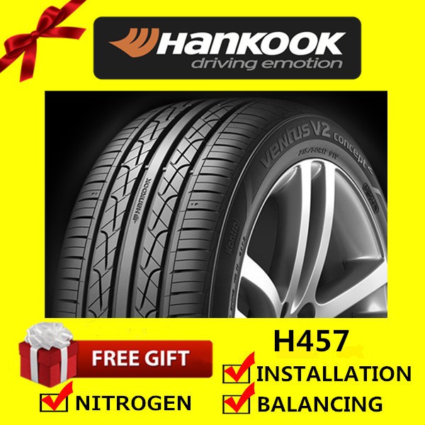 Hankook Ventus V2 Concept 2 H457 Tyre Tayar Tire With Installation 225 45r17 225 50r17 245 45r17 Shopee Malaysia