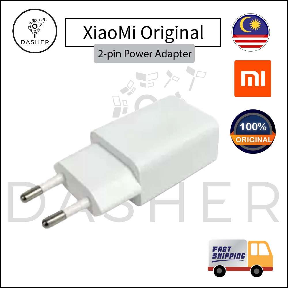 [original] Xiaomi Original 2-pin Plug Power Adapter 