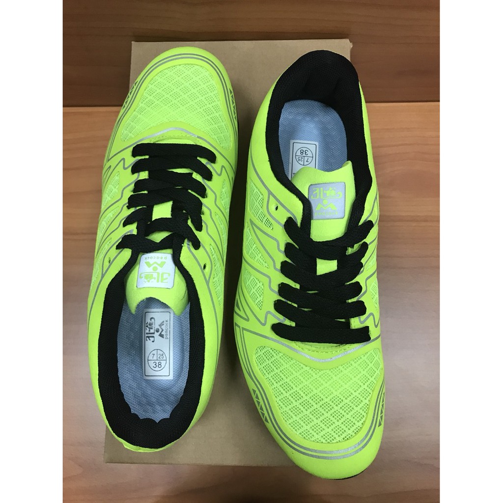 Peacock Brand Pk 813 Field Spikes Run Spikes Fluorescent Yellow 1 Pair Special Shopee Malaysia