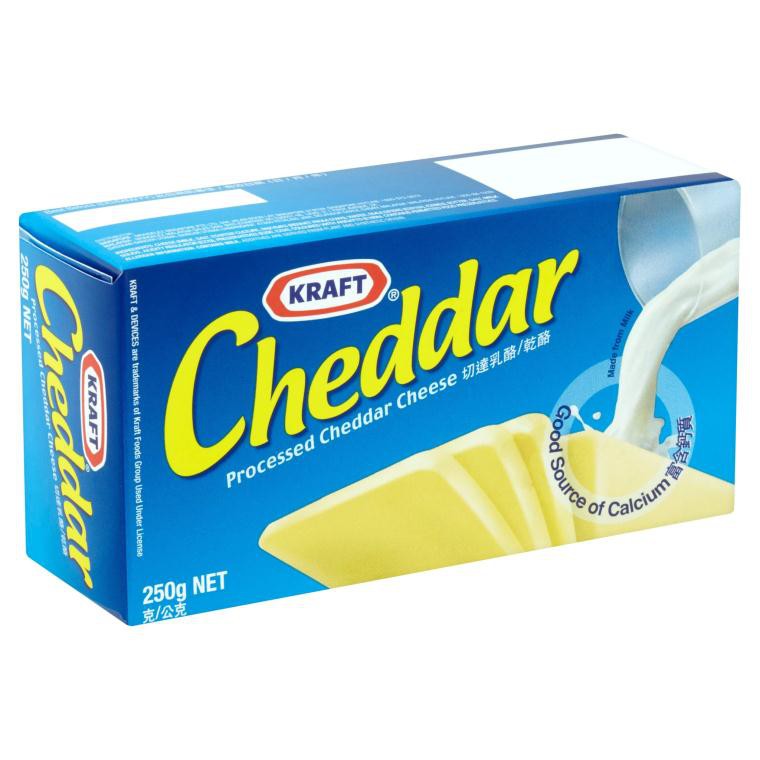 Kraft Cheddar Cheese Block 250g Shopee Malaysia