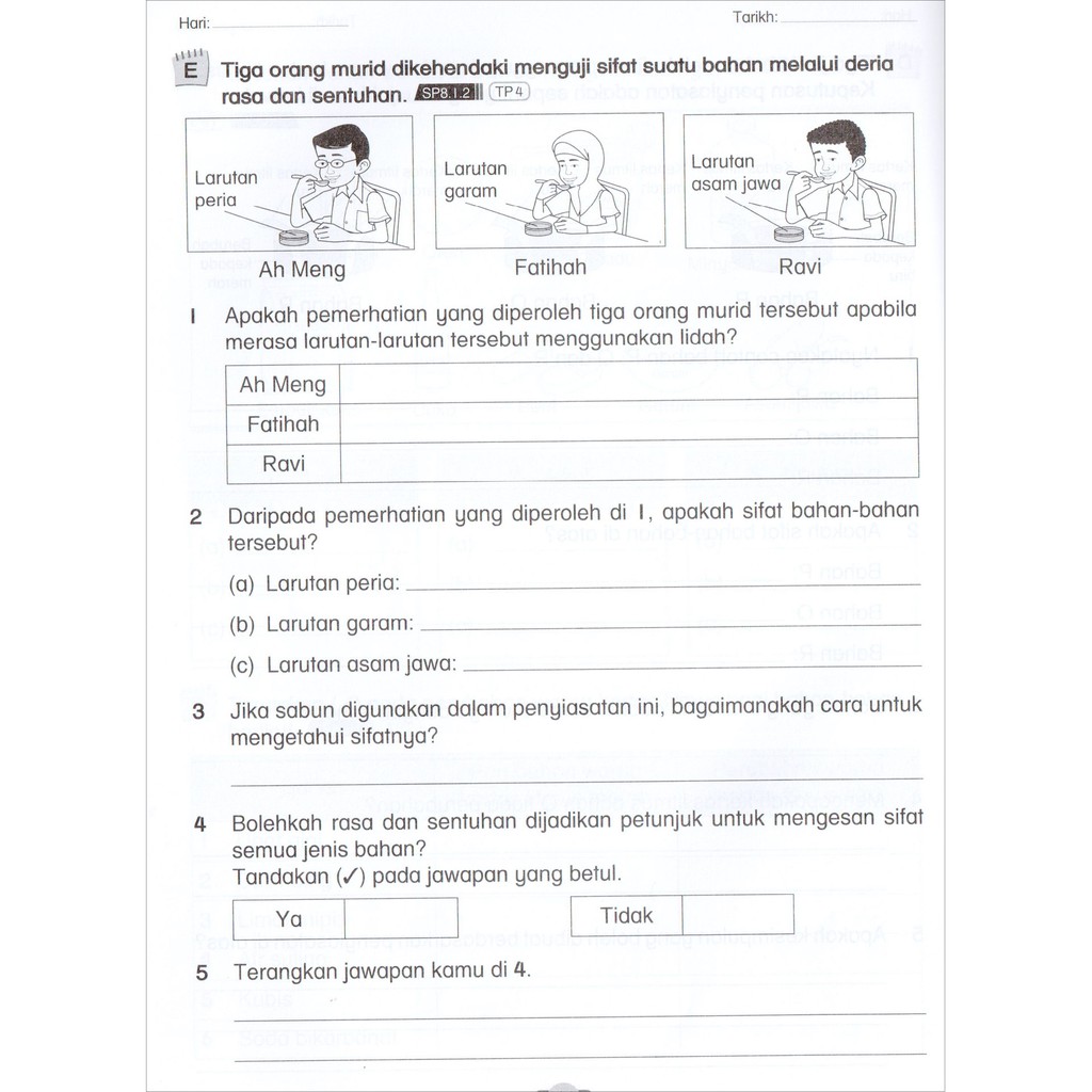 Latihan Sifat Bahan Tahun 4 - Kuiz Uji Minda Sains Tahun 4 Sifat Bahan ...