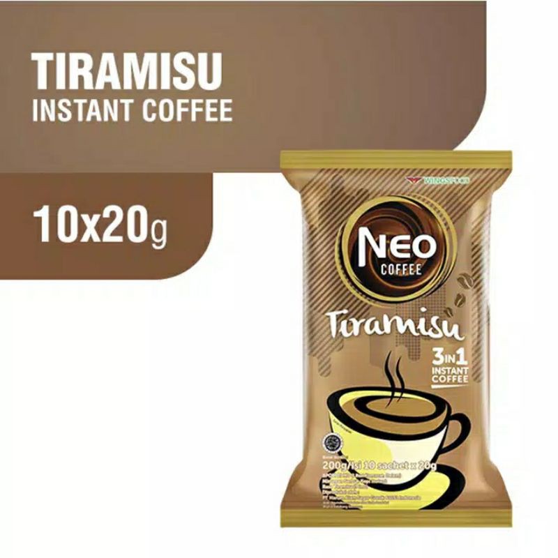 Neo Coffee Tiramisu Pack of 10 PMG