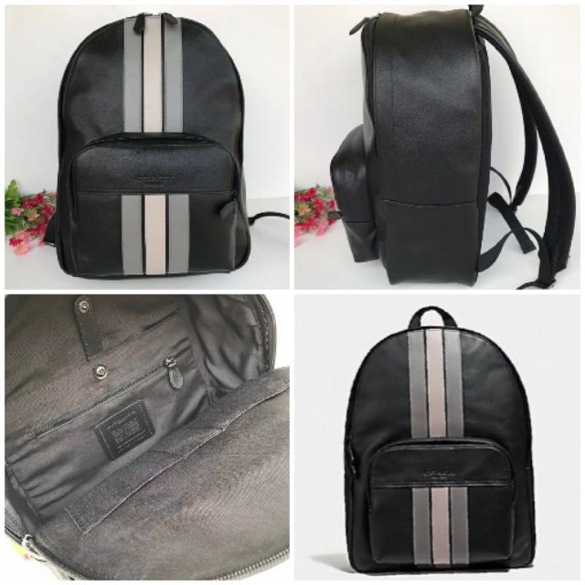 coach varsity stripe backpack