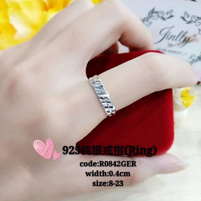 925纯银戒指(925 silver ring )* cincin perak