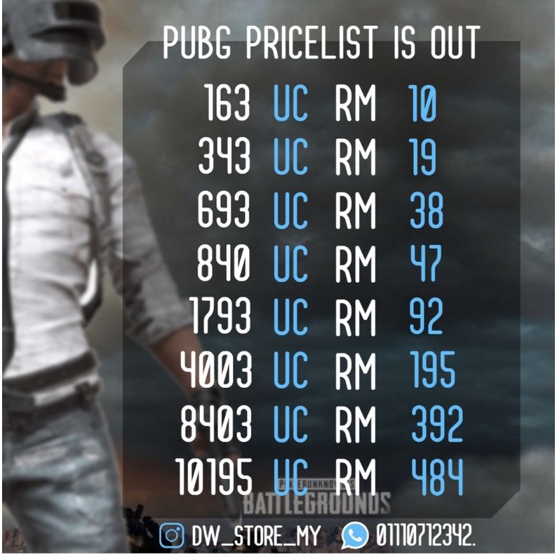 Buy Unknown Cash Pubg My Global Murah Seetracker Malaysia