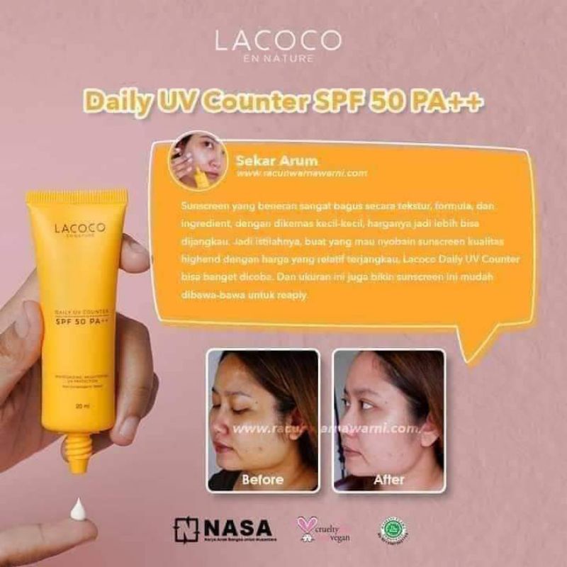 LACOCO SUNSCREEN SPF 50+ ( LCPF50) NASA