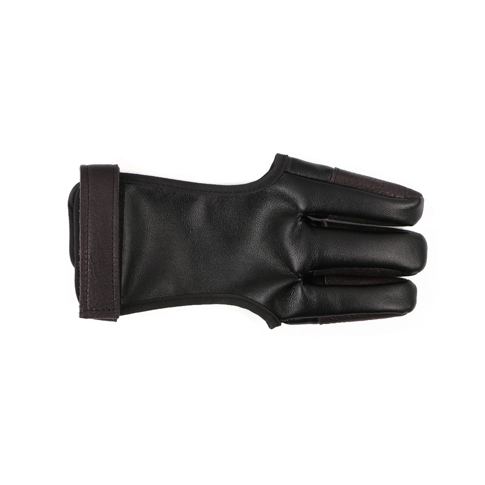 Three Finger Archery Hand Gloves Protective Finger Tabs Leather Hand Guard Black Right Hand And Left Hand Shopee Malaysia