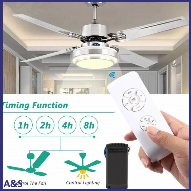 Wireless 15m Timing Remote Control Receiver Universal Ceiling Fan