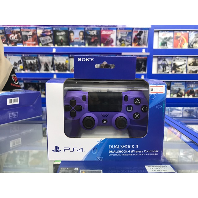 electric purple playstation 4 controller