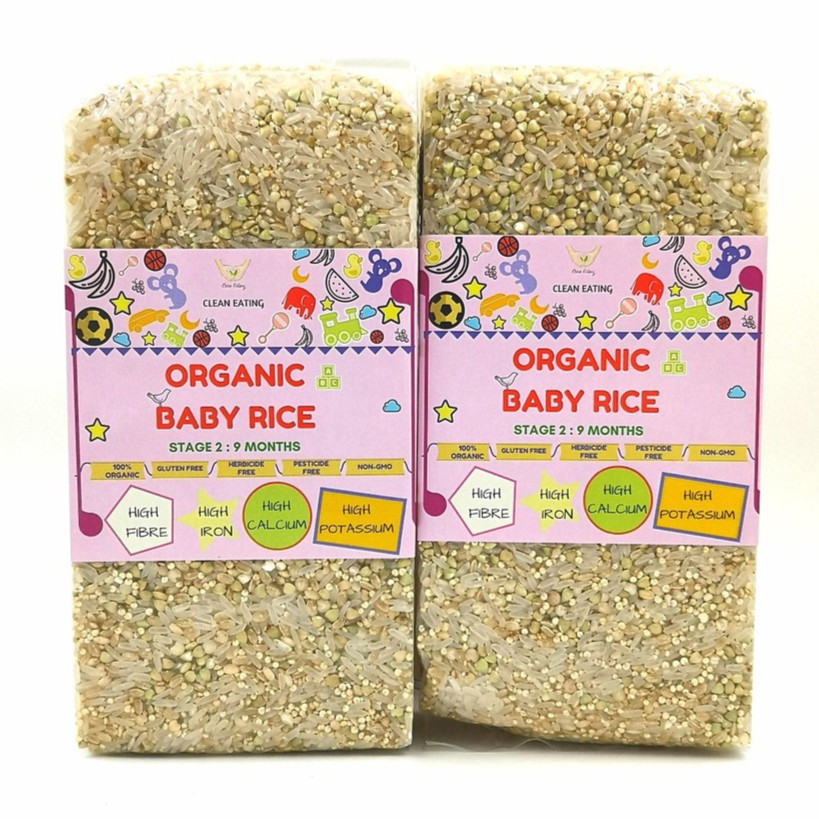 baby rice at 2 months