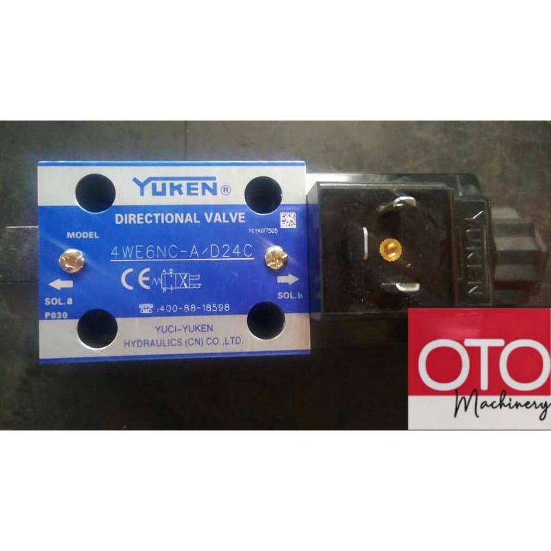 YUKEN DIRECTIONAL VALVE SOLENOID VALVE 4WE6NC 4WE6 A/B/C/D/N DC24V