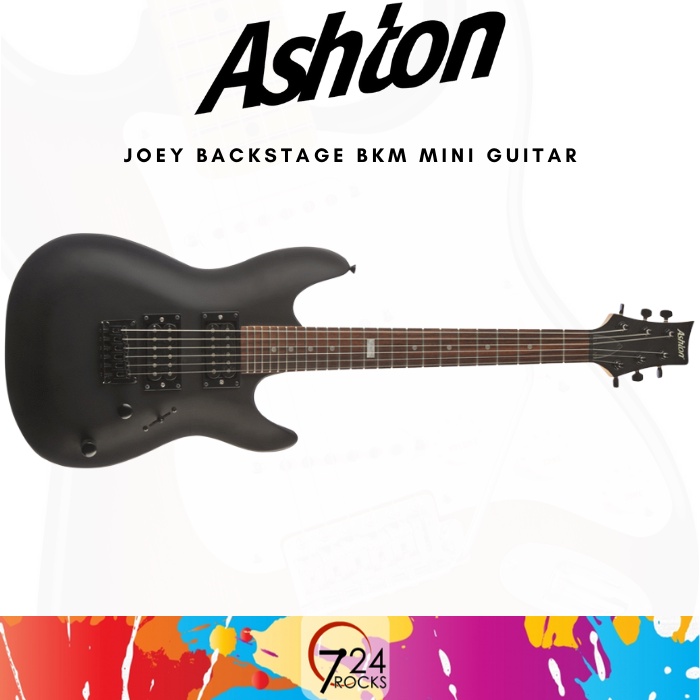ASHTON Music Joey Backstage BKM 3/4 Size 24Fret Arch Top Mini Electric